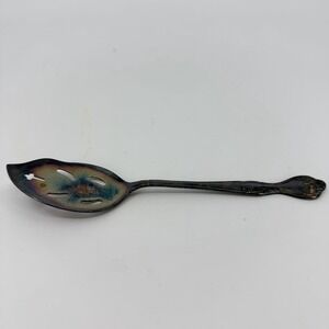 Antique Silverplate Slotted Jelly Spoon - National Silverplate Norma Japan